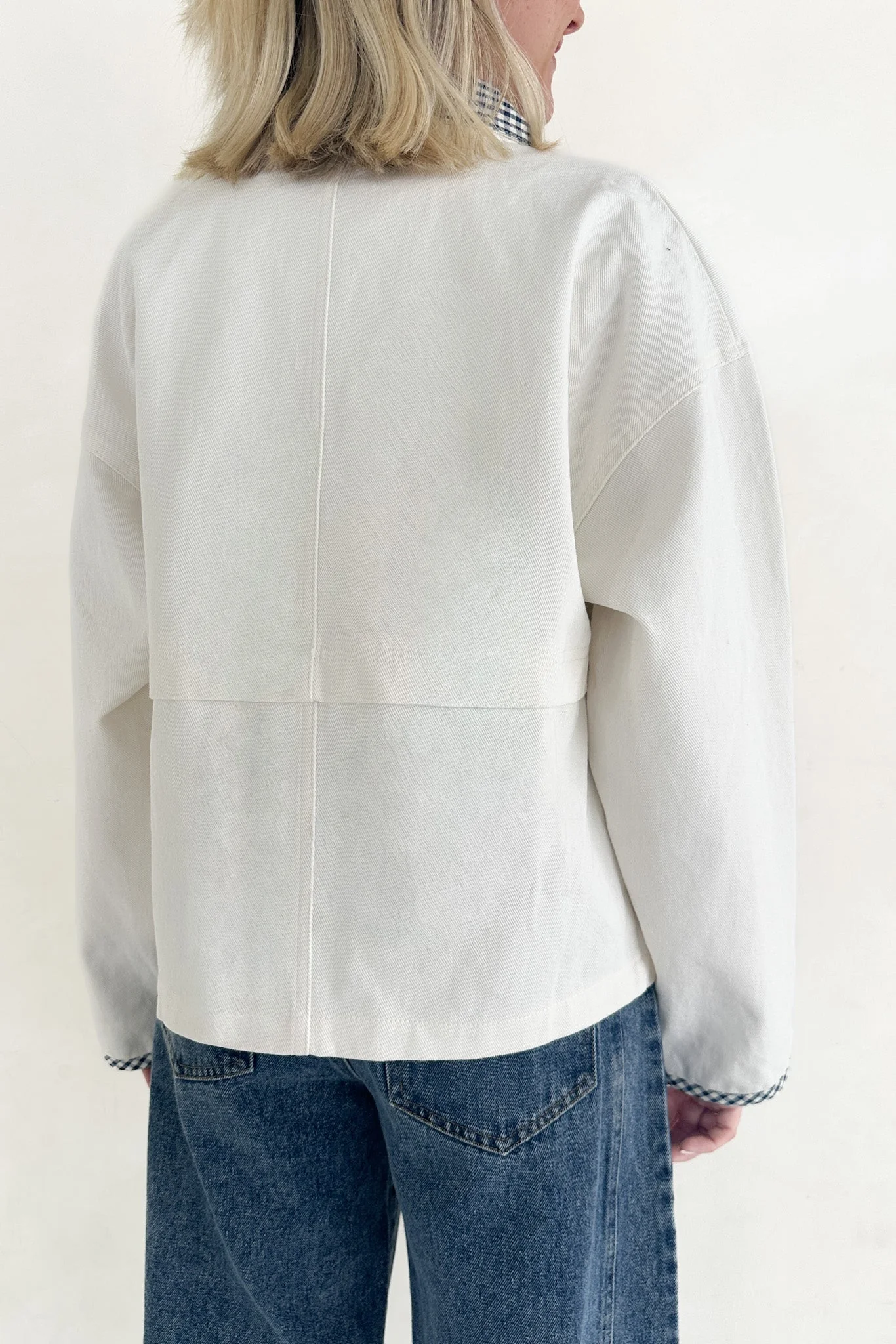 The Hudson Cotton Gingham Jacket - Image 9