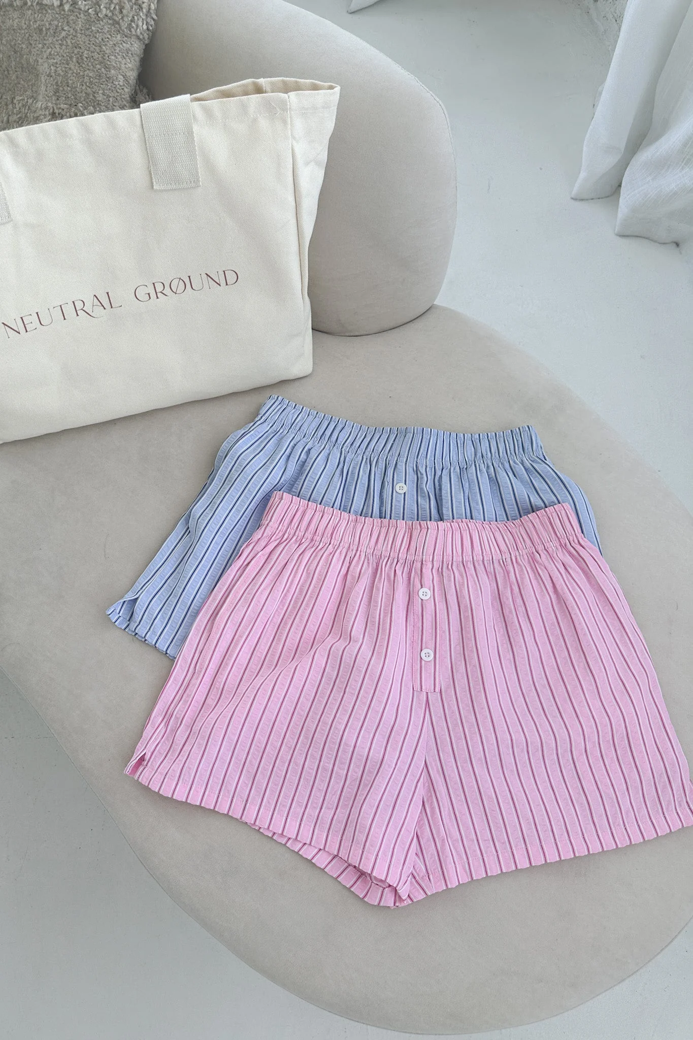 The Perfect Day Boxer Style Shorts in Pink - Image 6
