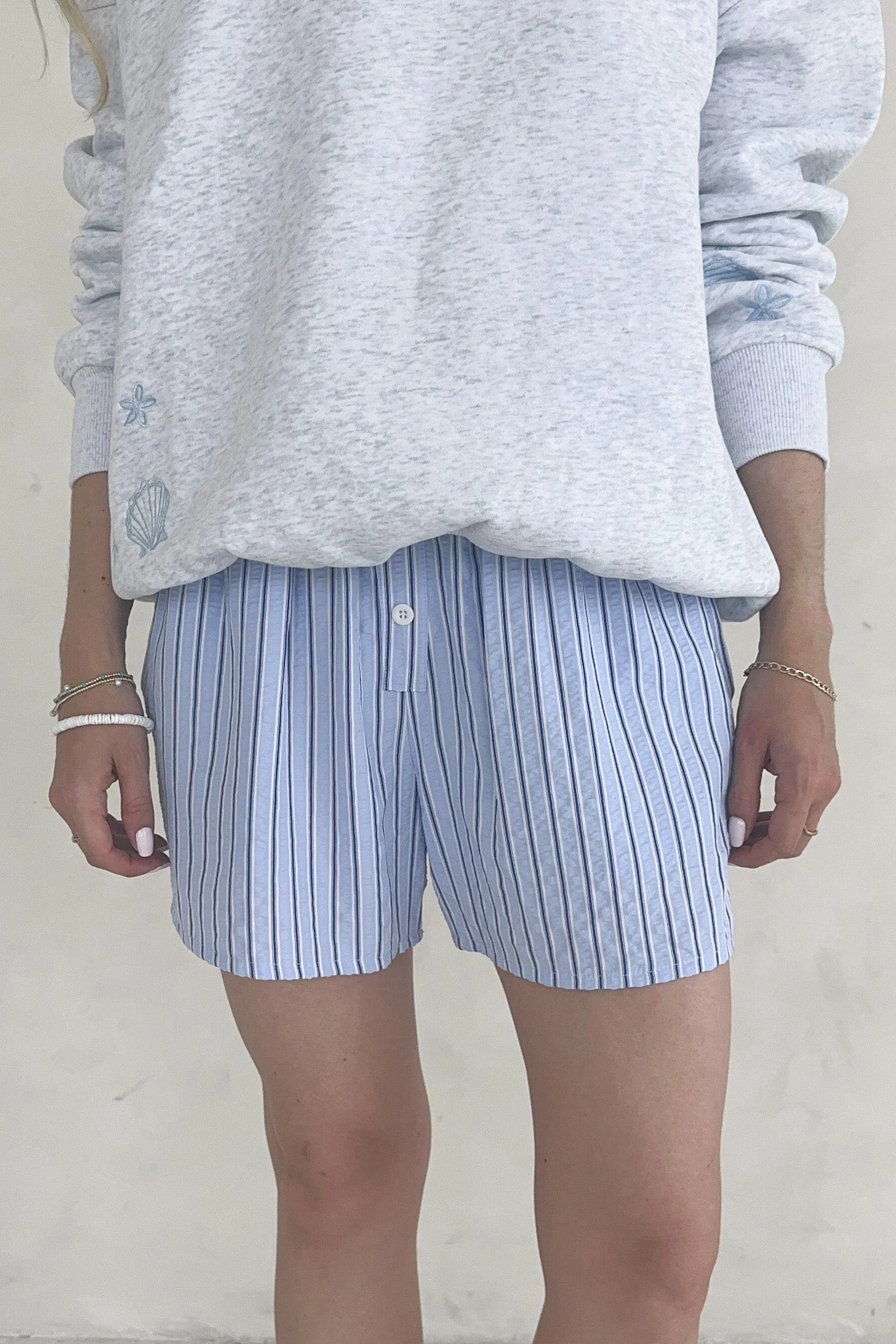 The Perfect Day Everyday Boxer Style Shorts in Blue - Image 7