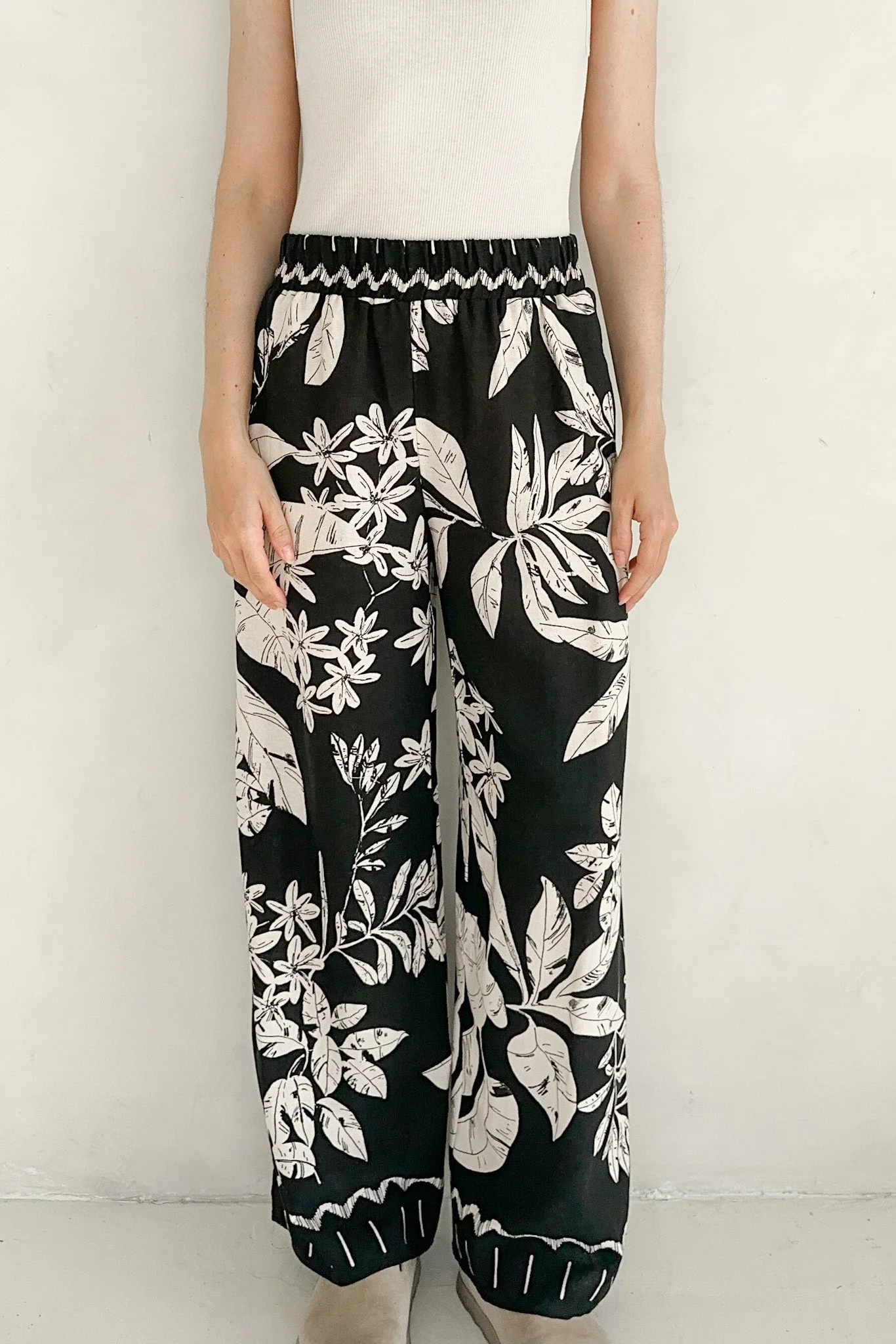 Tulum Printed Wide Leg Pants