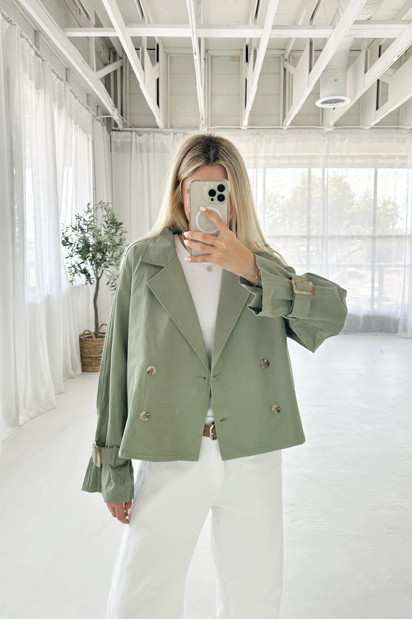 Uptown Short Trench Jacket - Image 6