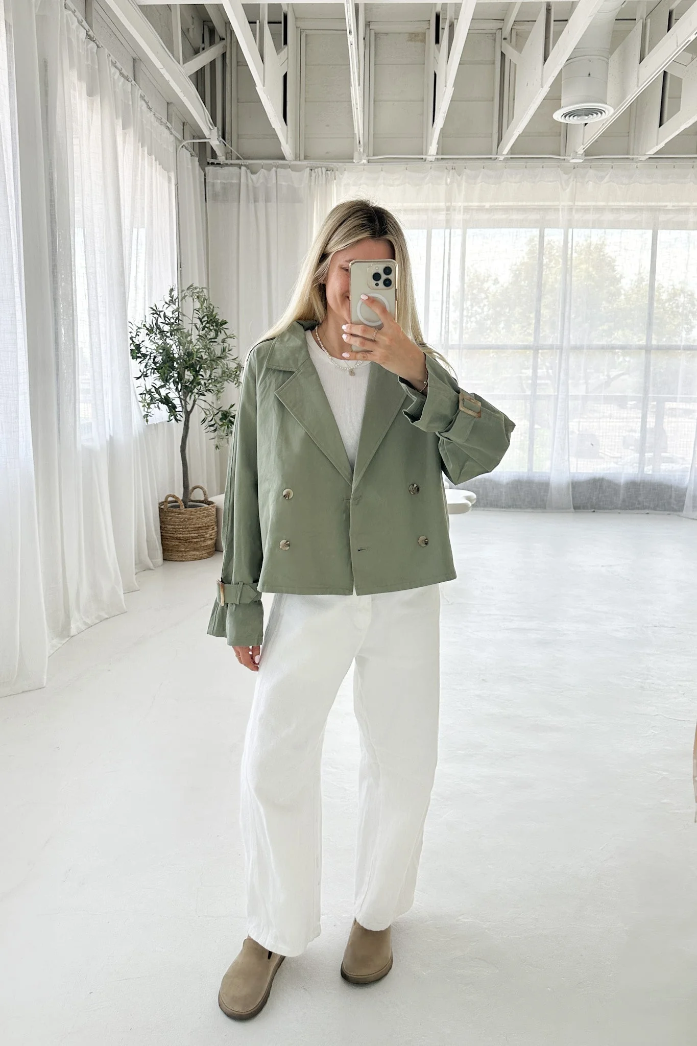 Uptown Short Trench Jacket - Image 8