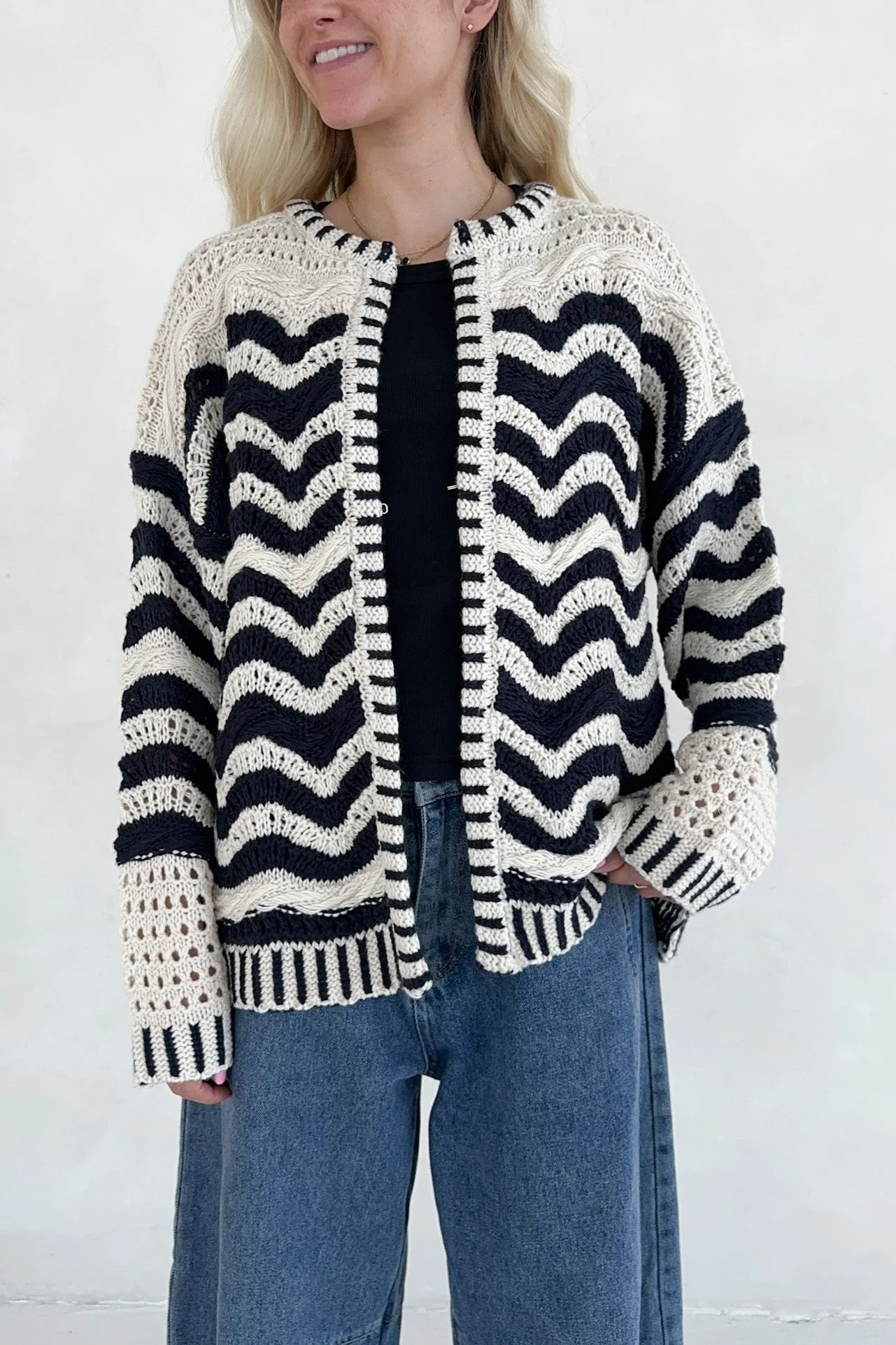 Ophelia Knit Sweater Cardigan