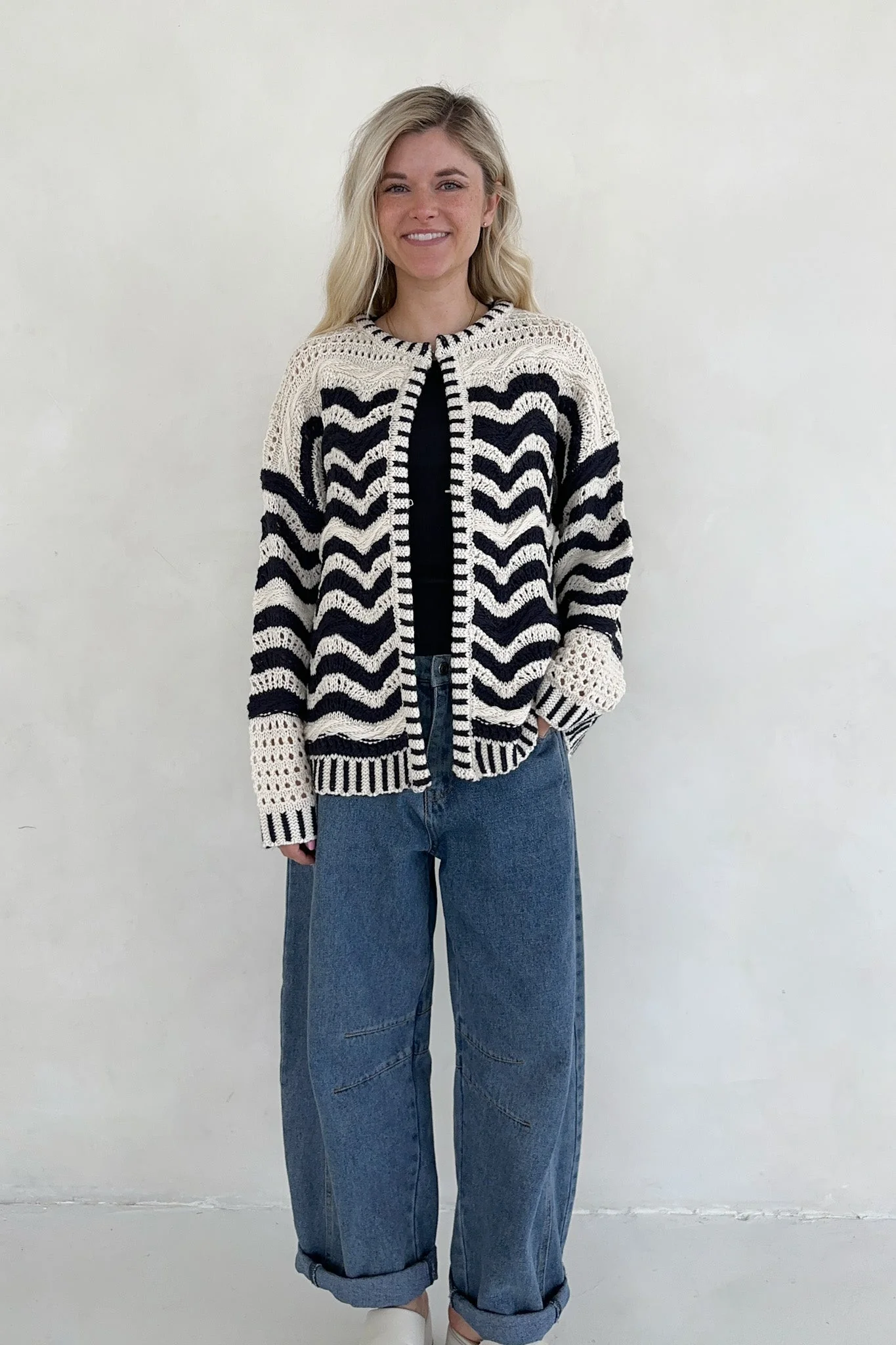 Ophelia Knit Sweater Cardigan - Image 2