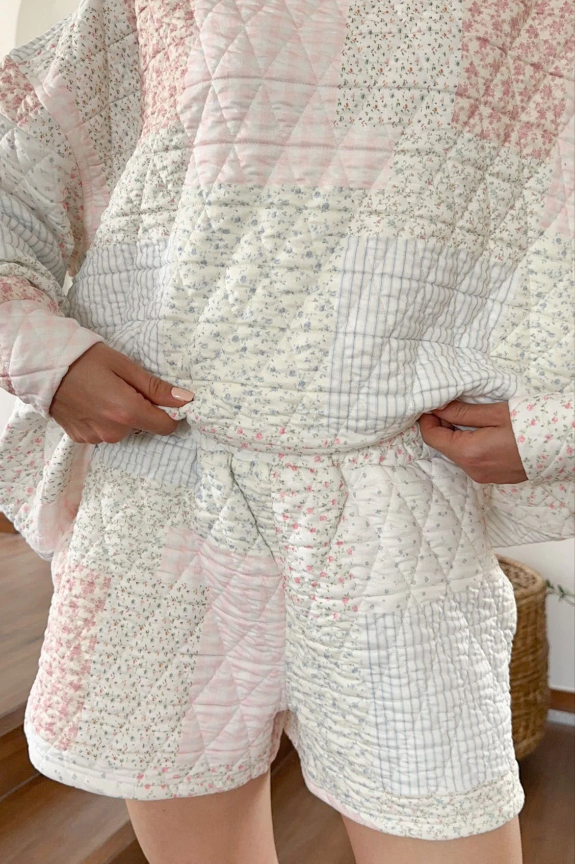 Whimsy Quilted Pastel Shorts - Image 2