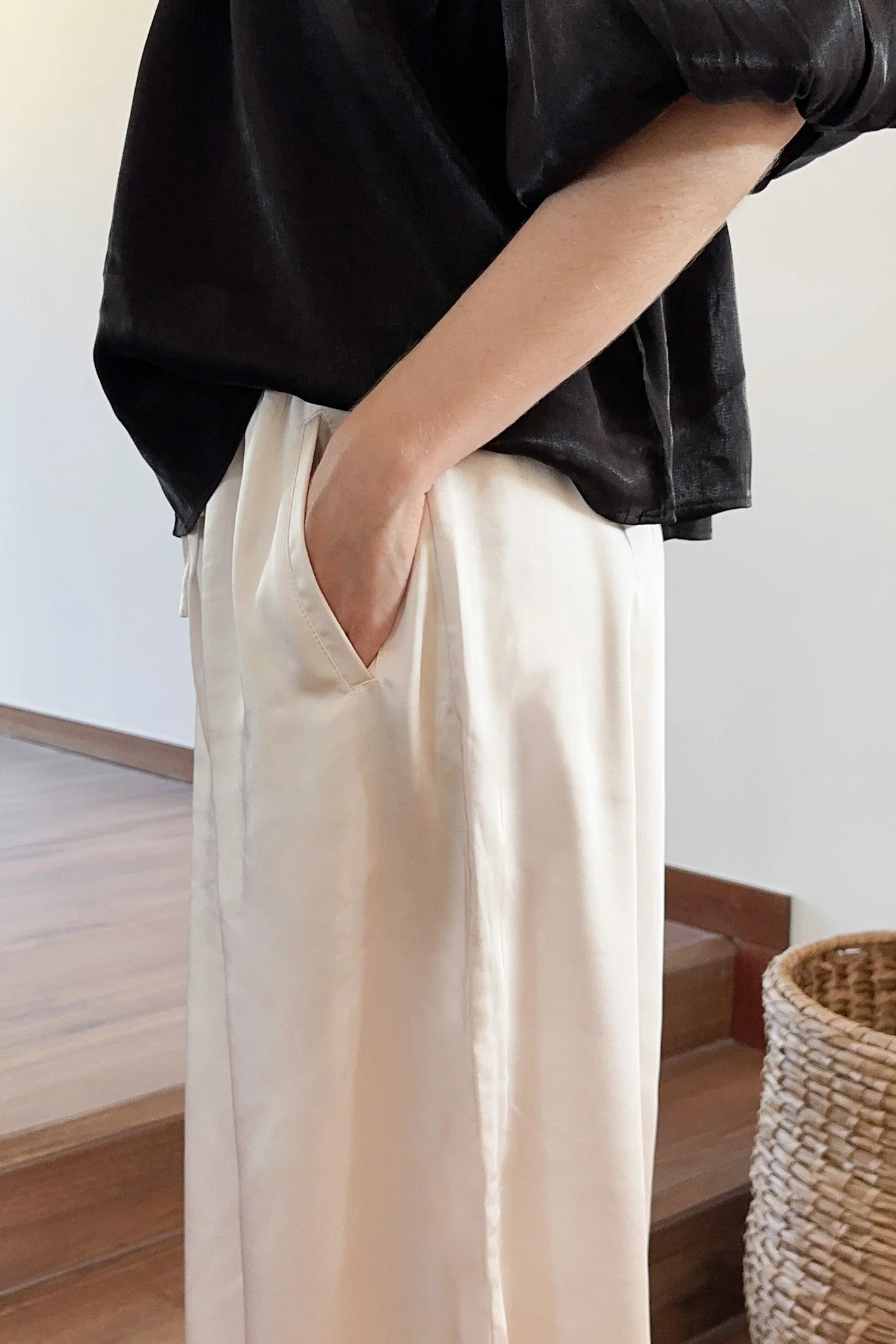 Night Out Satin Wide Leg Pants - Image 4