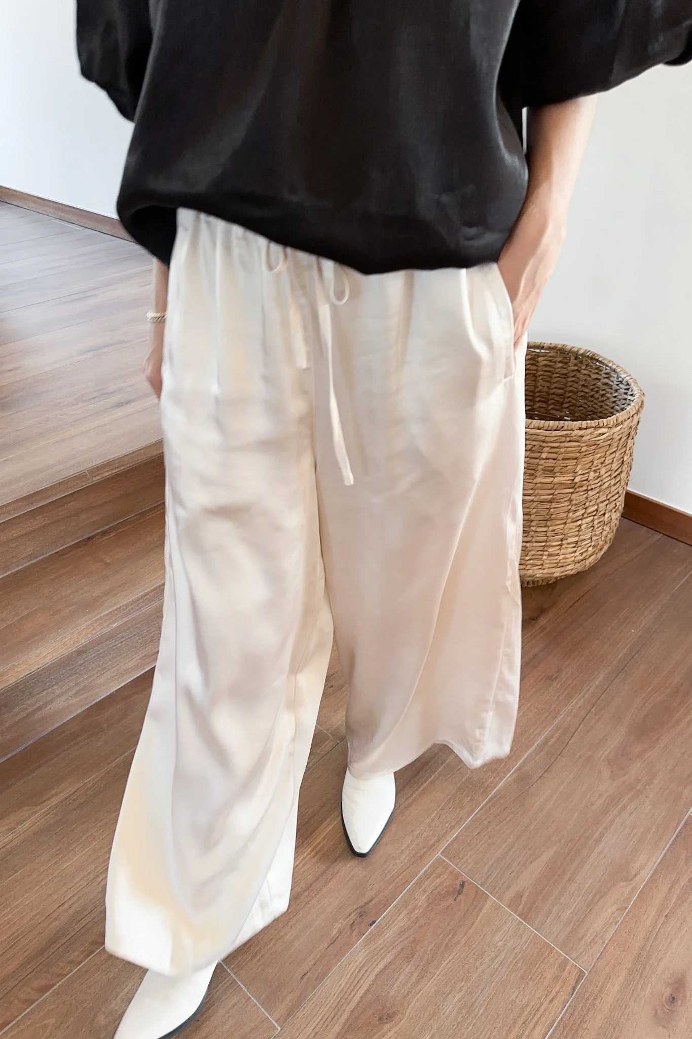 Night Out Satin Wide Leg Pants - Image 5