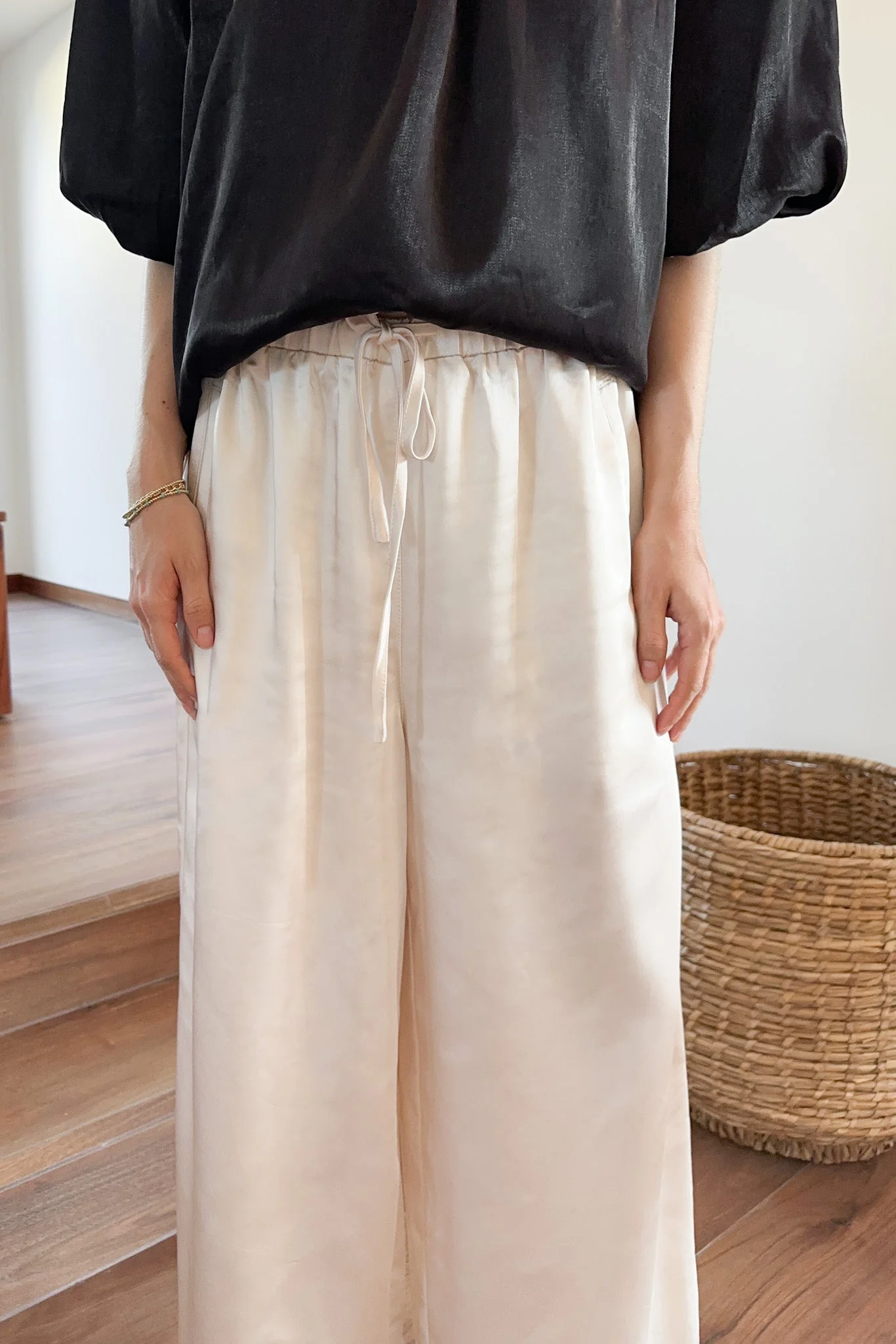 Night Out Satin Wide Leg Pants - Image 6
