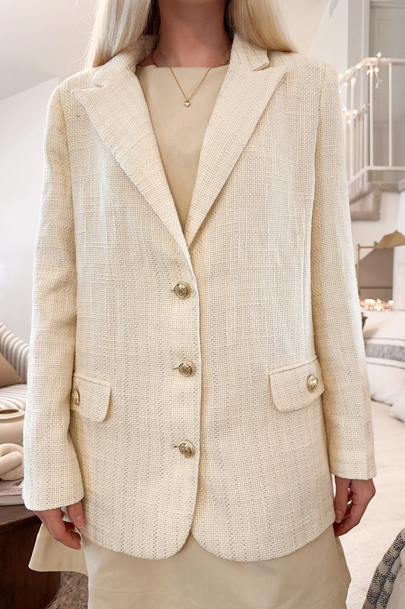 Willa Relaxed Tweed Blazer - Image 5