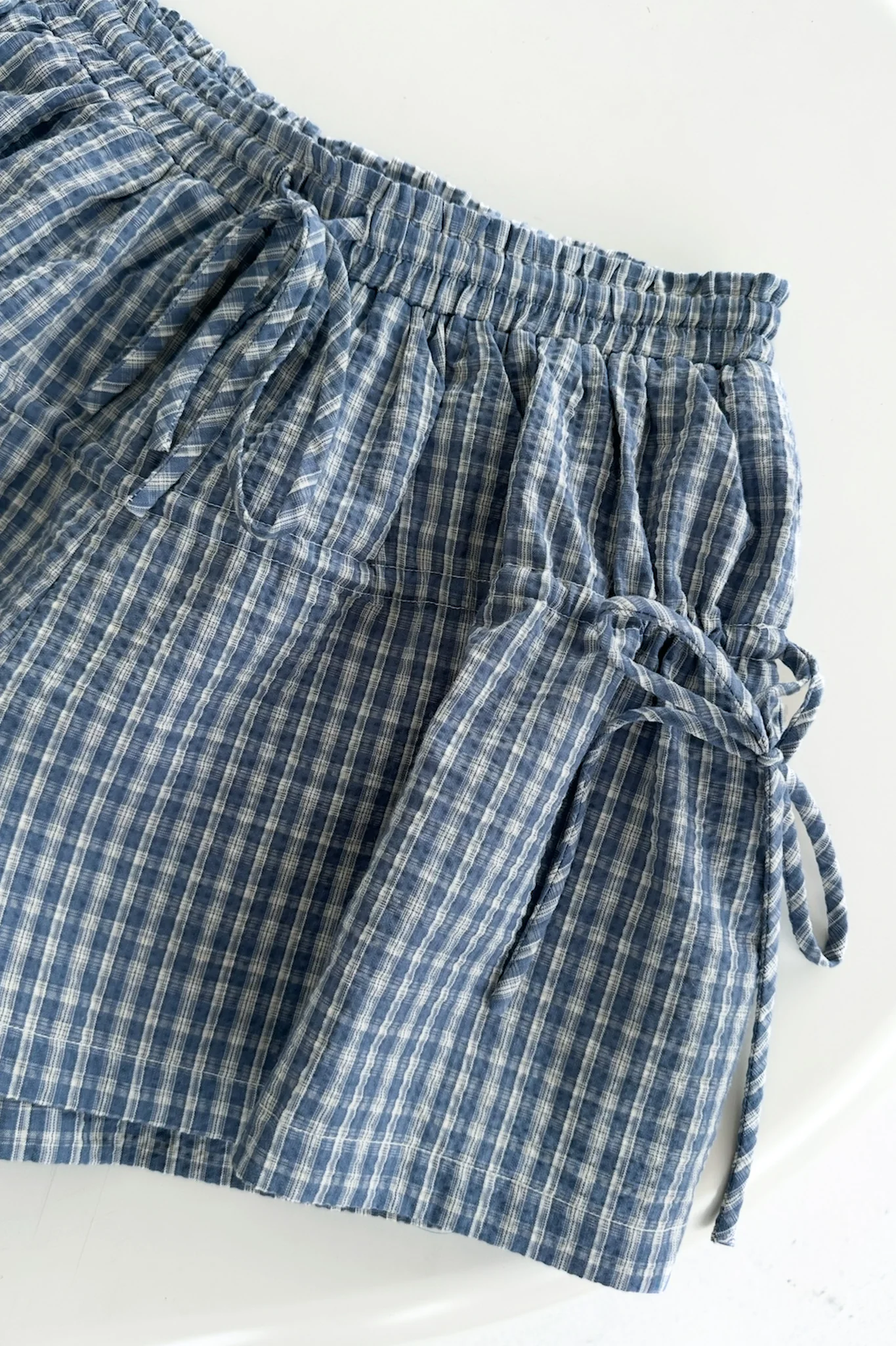 Wren Wide Leg Plaid Drawstring Shorts - Image 7